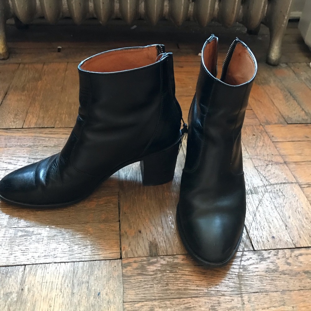Madewell 3 inch heel black boot
